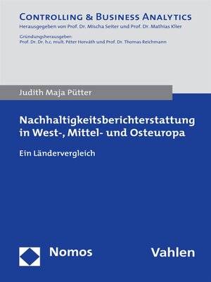 cover image of Nachhaltigkeitsberichterstattung in West-, Mittel- und Osteuropa